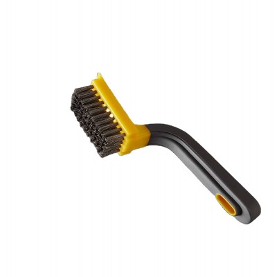 Soft Handle Wide Stainless Steel Peeling Brush Remove Paint Rust Scales Metal Polish Steel Wire Brush